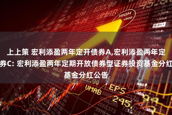 上上策 宏利添盈两年定开债券A,宏利添盈两年定开债券C: 宏利添盈两年定期开放债券型证券投资基金分红公告